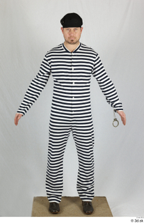  Photos Man in Prisoner suit 1 20th century Prisoner suit a poses historical clothing whole body 0001.jpg